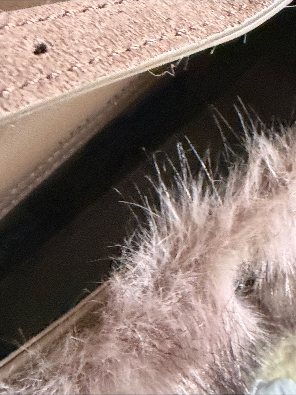 Kurt Geiger London Mini Bond Faux Fur Shoulder Bag - Picture 6 of 6